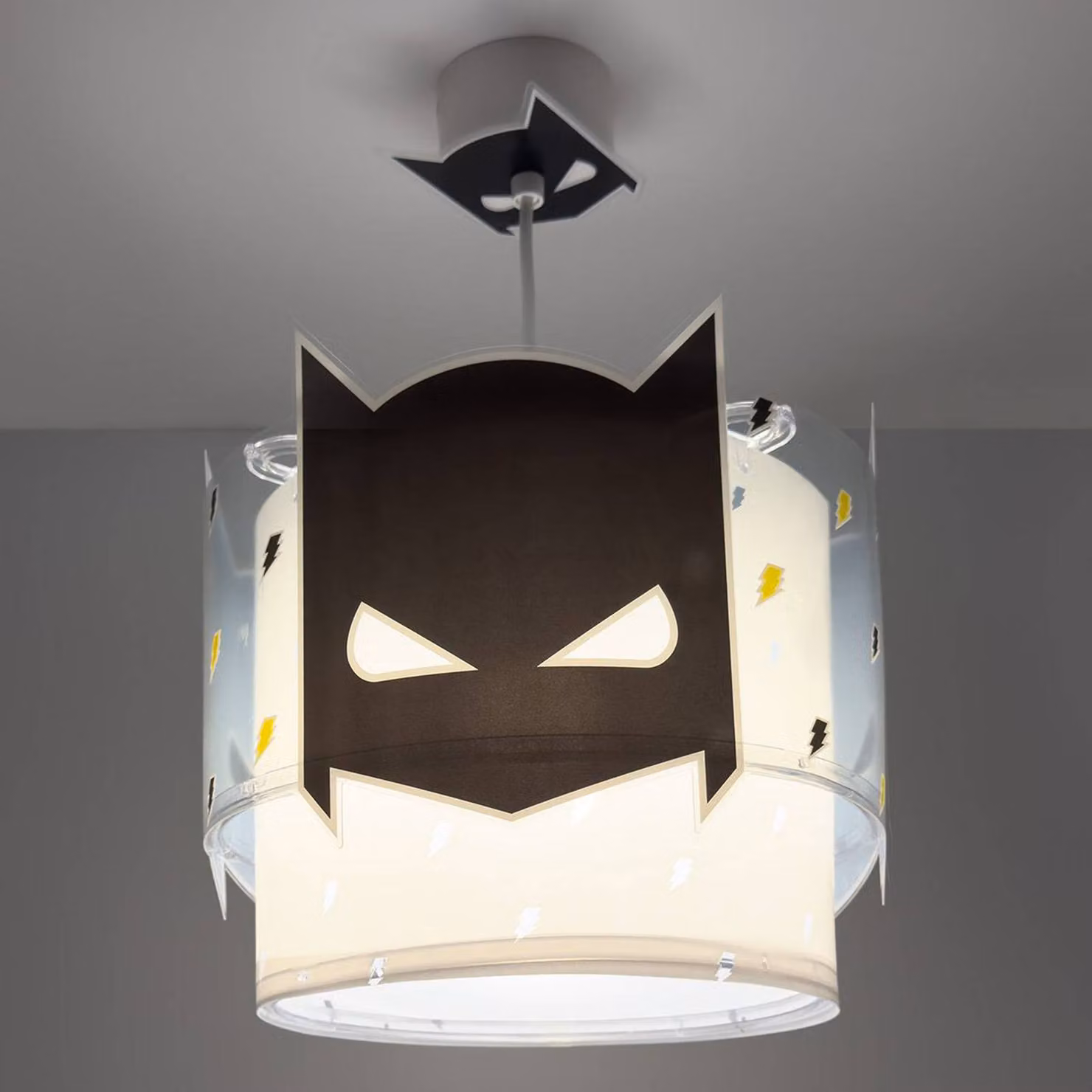 Dalber Lampada a sospensione DARK HERO, dimmerabile, Nero, Cameretta, Plastica, Lampada a sospensione