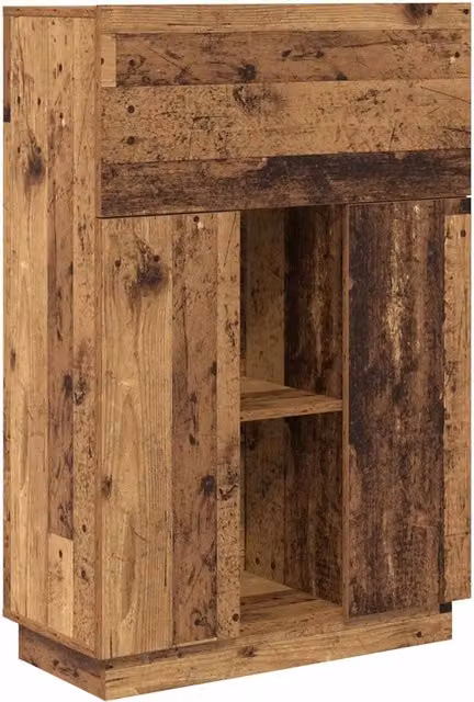 Scrivania | Tavolo da Ufficio con lo scaffale Legno vecchio 71,5 x 31,5 x 106,5 cm