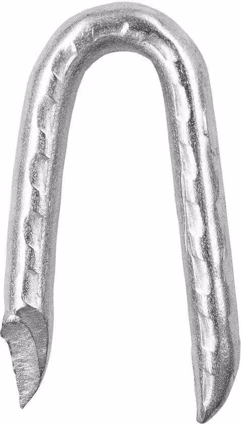 Graffe a vite in acciaio, 90 pezzi, 400 g, zincate, 3,6 x 30 mm