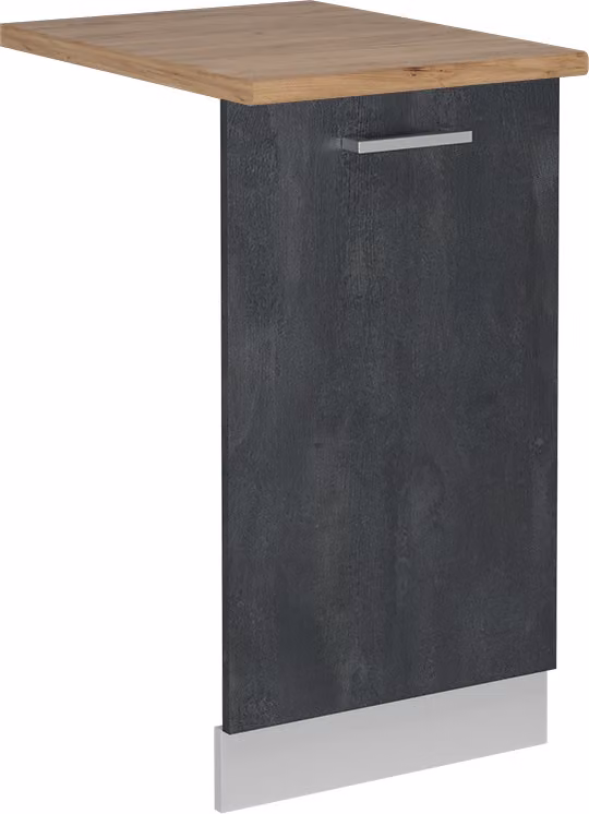 Pannello frontale della lavastoviglie Vicco R-Line Calce nera 45 cm , PL Rovere, Model 55089