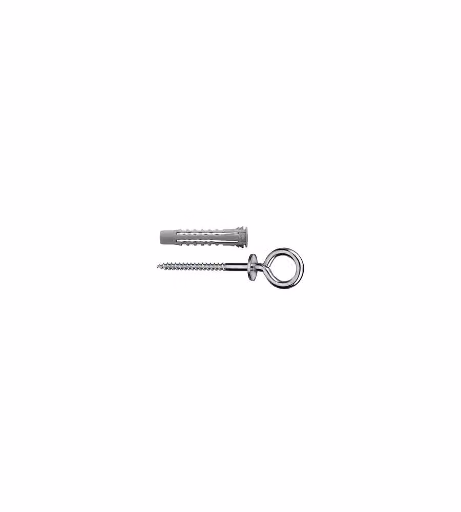 Tasselli universali a 4 settori Diam. 6 x 30 con occhiolo chiuso 25 pz.