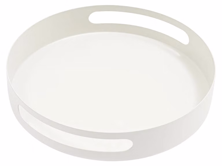 Ripiano girevole per spezie - Ripiano circolare da cucina - 25 cm - Rotazione a 360° - Capacità massima di carico: 7,5 kg - Adatto per contenitori di spezie e cosmetici - Bianco