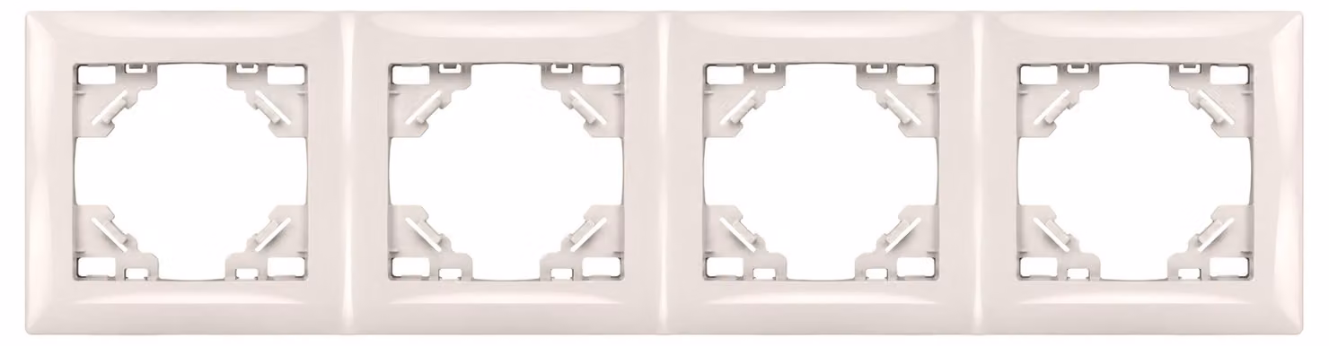 Placca Quadrupla Per Prese Toolight Oste Jnh016-4F Beige