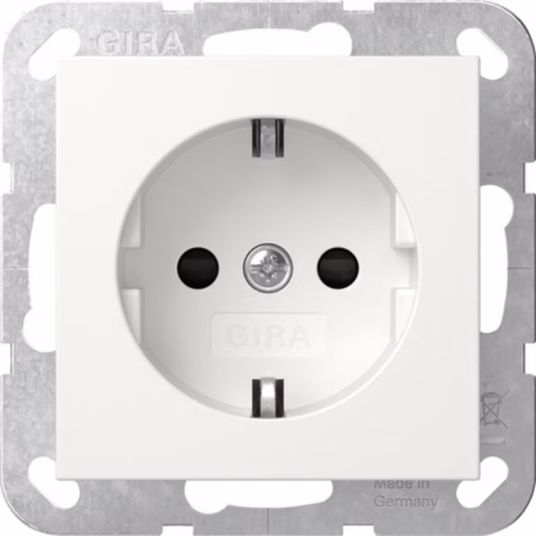GIRA System 55, 445303, bianco puro, lucido, con otturatore