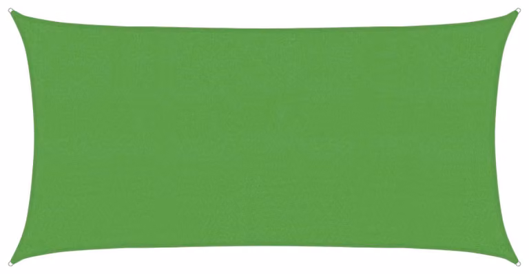 Tenda da sole in HDPE, rettangolare, dimensioni 2,5 x 6 metri, colore verde chiaro