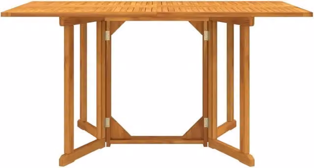 Tavolo Giardino | Tavolino da esterno Pieghevole a Farfalla 150x90x75cm Massello Teak
