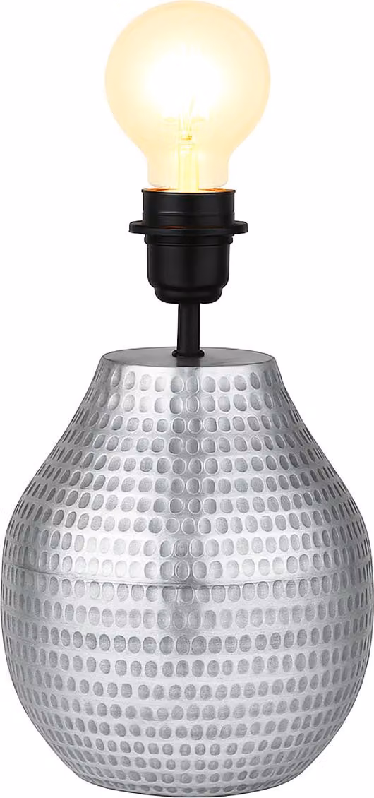 Base per lampada da tavolo Cameo silver 20cm - base per lampada orientale in metallo