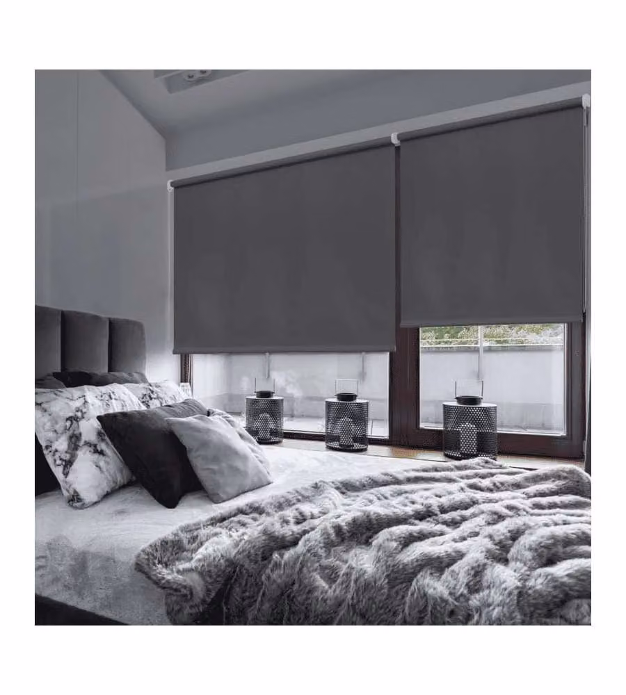 STOR PLANET Tenda a Rullo Oscurante Grigio 140x180 cm per Interni
