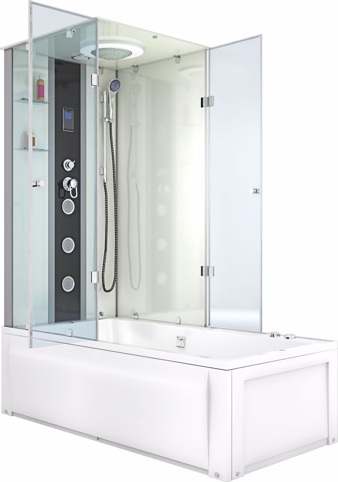 Combinazione doccia idromassaggio K05-R01-WP-EC Tempio della doccia 90x180 cm