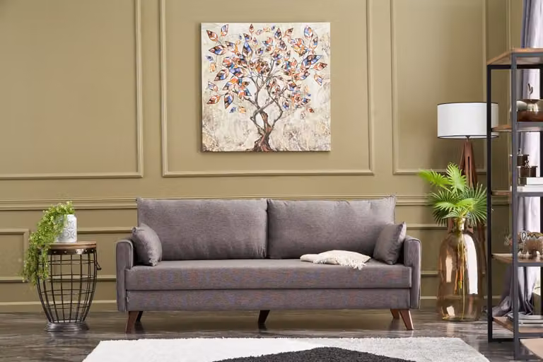 Hanah Home, Bella- BLC2583, marrone, divani letto, struttura: abete e MDF