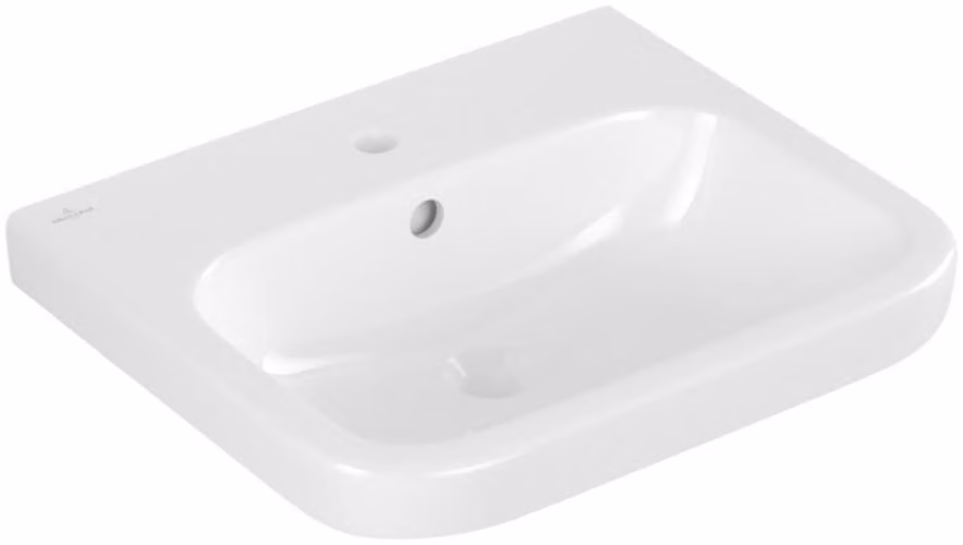 Villeroy & Boch Architectura lavabo, rectangulaire, 1 trou pour robinet, avec trop-plein, dessous poncé, 550x470mm, 41885GR1, 41885GR1