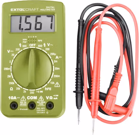 Extol Craft 600011 Multimetro digitale (U, I, R) con segnale acustico