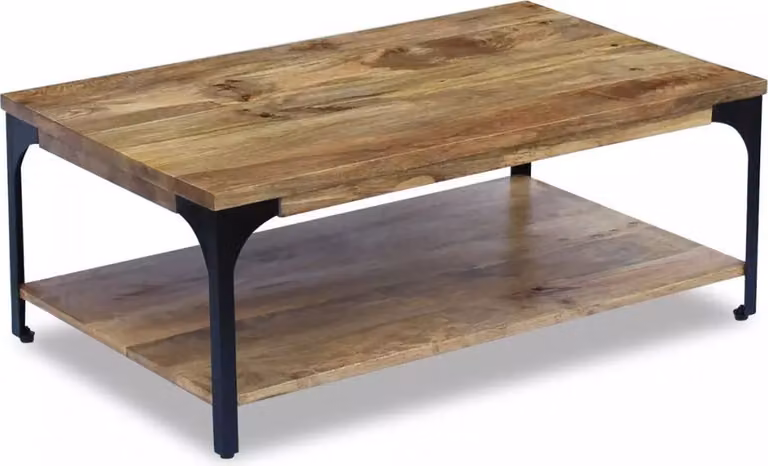 Tavolino in legno di mango 100x60x38 cm