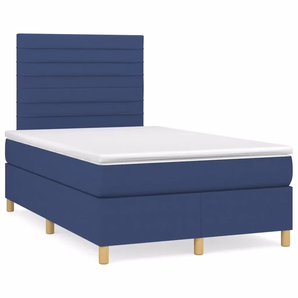 Letto Ibrido con Giroletto a Molle e Materasso vidaXL, Colore Blu e Bianco, L/P/H: 120 x 200 x 203 cm – 2