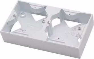 Scatola di montaggio doppia bianca Ospel Aria PNP-2U/00