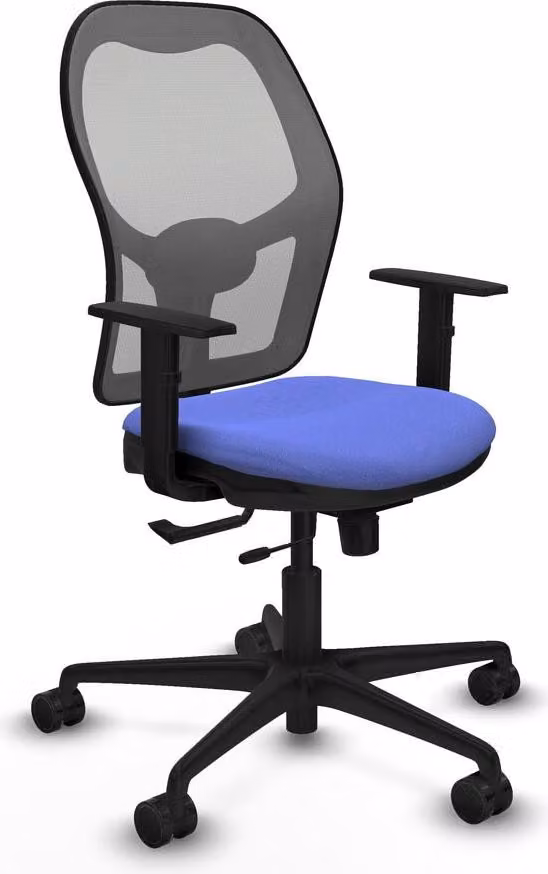 Sedia da ufficio Jorquera Piqueras y Crespo, modello 1D036N0, colore azzurro chiaro