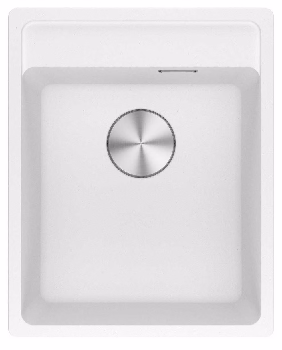 Franke Maris lavabo da incasso Fragranit bacinella MRG 610-37 A Glacier comando manuale da 45 cm 114.0658.219