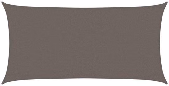 Tenda da sole rettangolare XL - 3 x 6 m - antracite - 160 g/m² HDPE - protezione UV al 90% - traspirante e impermeabile - per grandi terrazze, giardini e vialetti