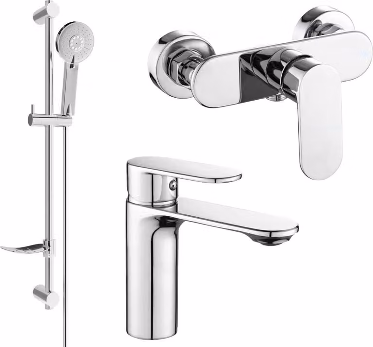 Mexen Milo DF40 set doccia, cromo - 71304DF40-00