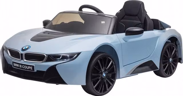 Macchina elettrica per bambini HOMCOM BMW I8 Coupe blu con telecomando e batteria 6V – 1