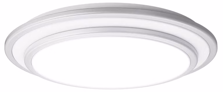BLULAXA Lampada da parete e da soffitto a LED Nia-S, 16 W, 3000 K, 2000 lm, bianco caldo, IP20, bianco/argento, 285 mm