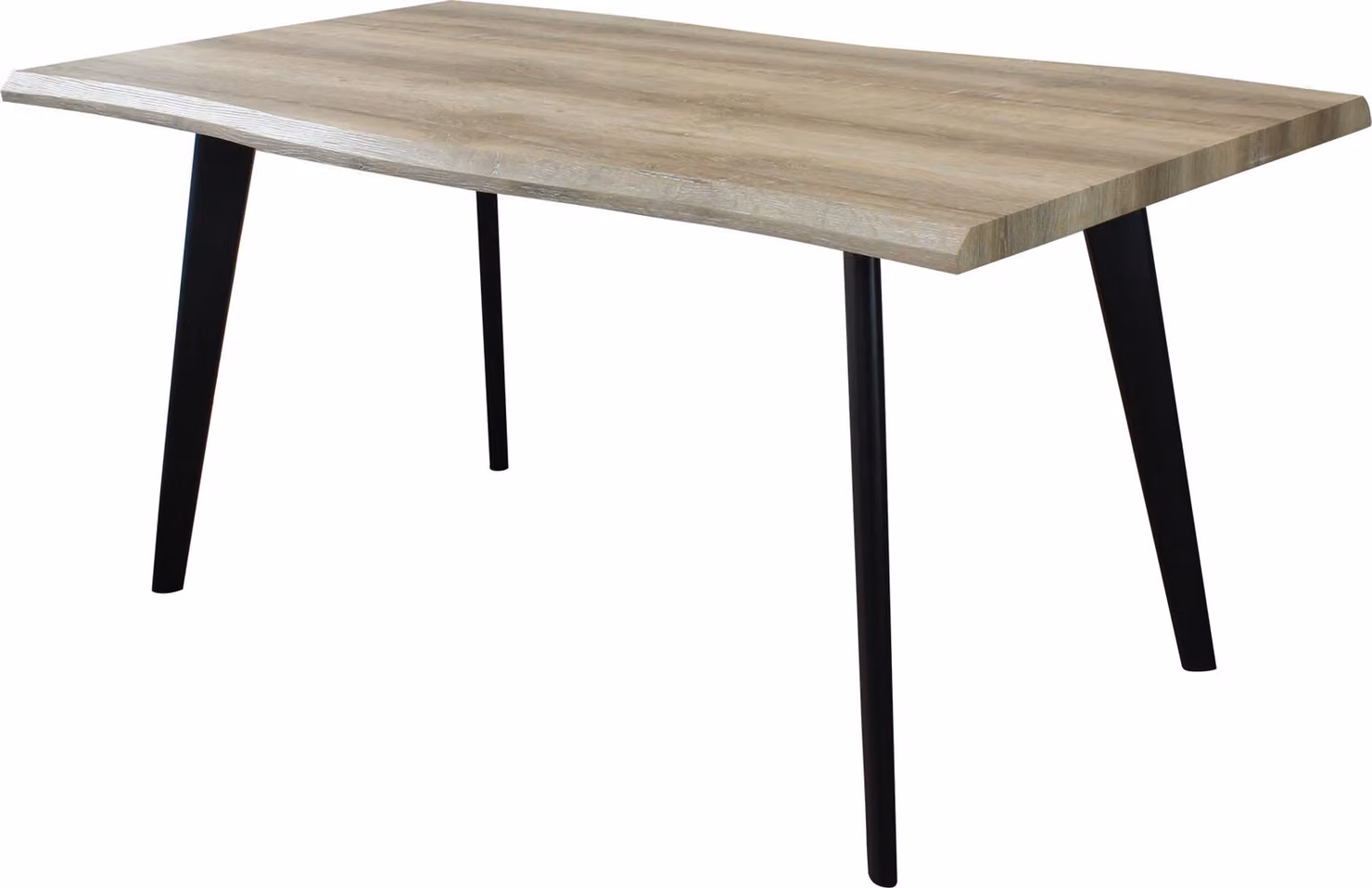 Milani Home - tavolo da pranzo fisso 160 x 90 x 75 cm, marrone chiaro, piano melaminico