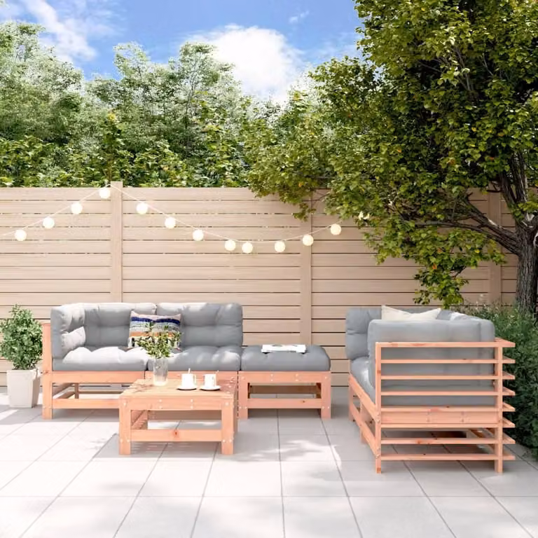 Maison Exclusive - Set da giardino da 6 pezzi in legno massello di douglasia