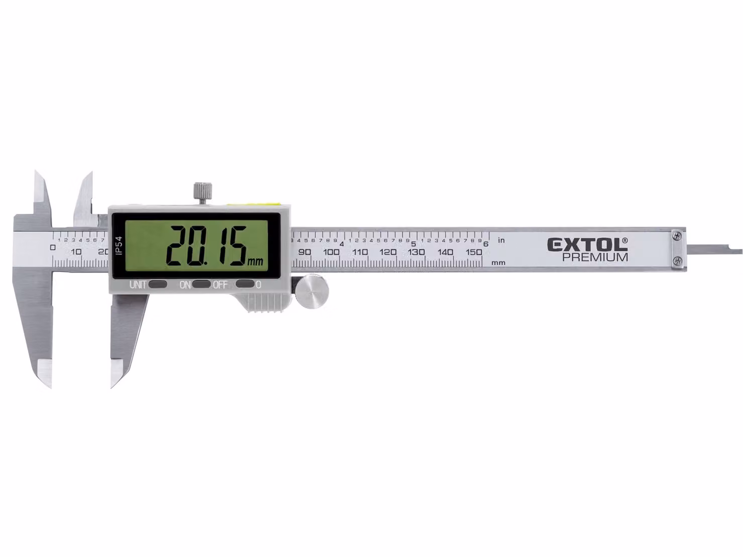 Bilancia Extol Premium 8825221 digitale in acciaio inox, 0-150 mm, IP54