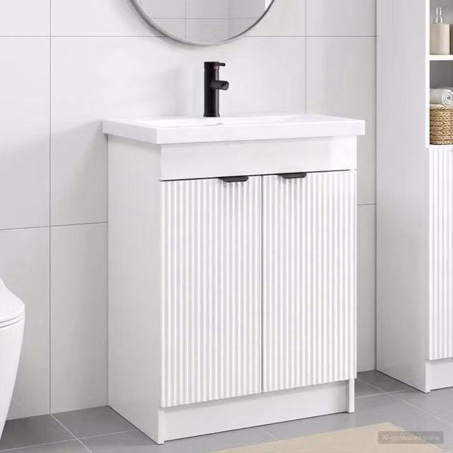 Set di mobili per il bagno Bianco Lucido 78,5 x 37,5 x 81 cm 3404158