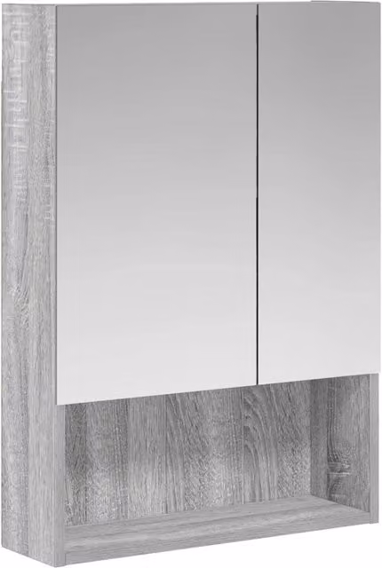 Mobiletto per specchio da Bagno | Armadio da bagno Grigio Sonoma 50 x 14,5 x 70 cm