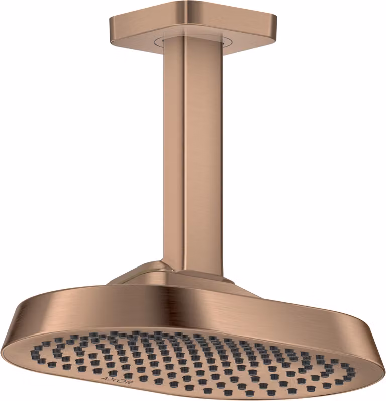 hansgrohe AXOR ShowerSphere Douche de tête 250/160 1jet EcoSmart avec raccordement au plafond, 39764310, 39764310
