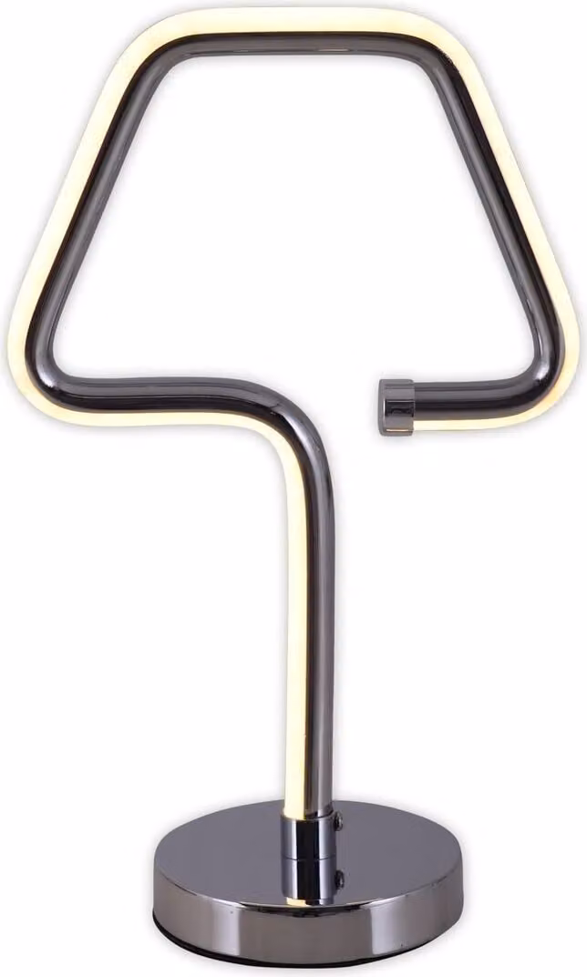 Loop Line lampada da tavolo LED cromo