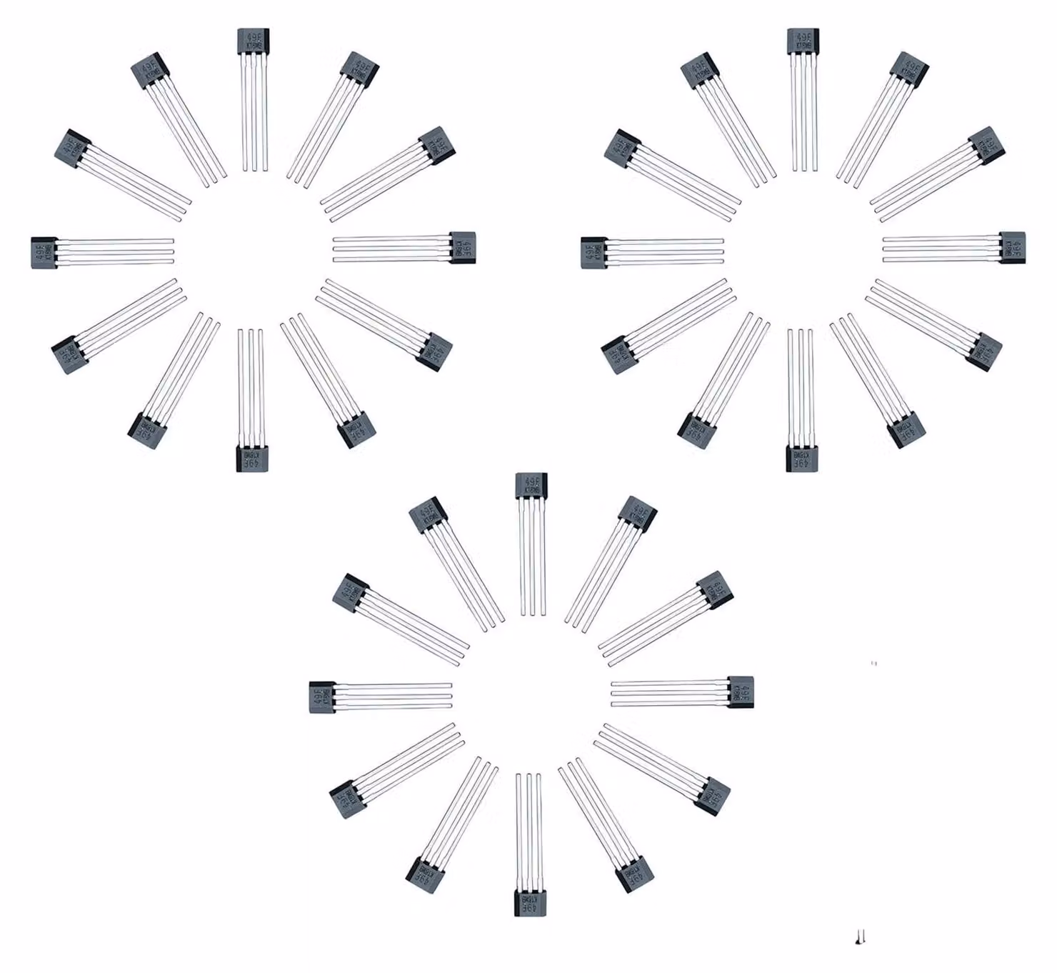 40 sensori magnetici 41F, con package TO-92S, a 3 pin