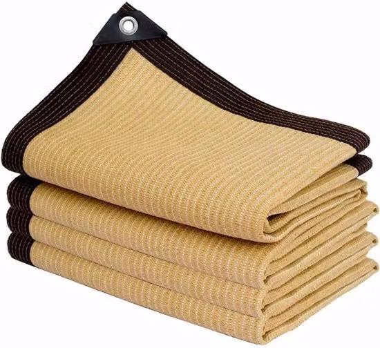 Ombrellone 3x7m Tende Rettilineo Acquaparanti, con fori - Leggero, per Patio Zonizzazione Tende Ombreggiatori UV-bloccanti Zonizzazione per Giardino Terrazza Piscina Campeggio, Beige