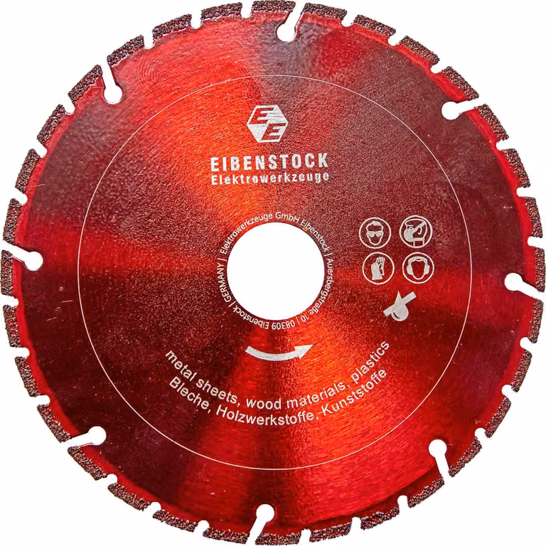 EIBENSTOCK Diamanttrennscheibe Ø 125mm ERC 350 für Metall-,Wickelfalz, Lüftungsrohre