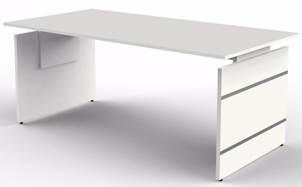 scrivania kerkmann Form 4, (L) 1.800 mm, bianco