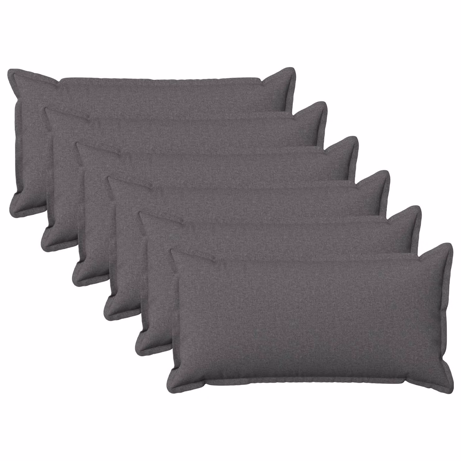 vidaXL Cuscino con cuscino HOUTEN 6 pz Grigio Chiaro Lino