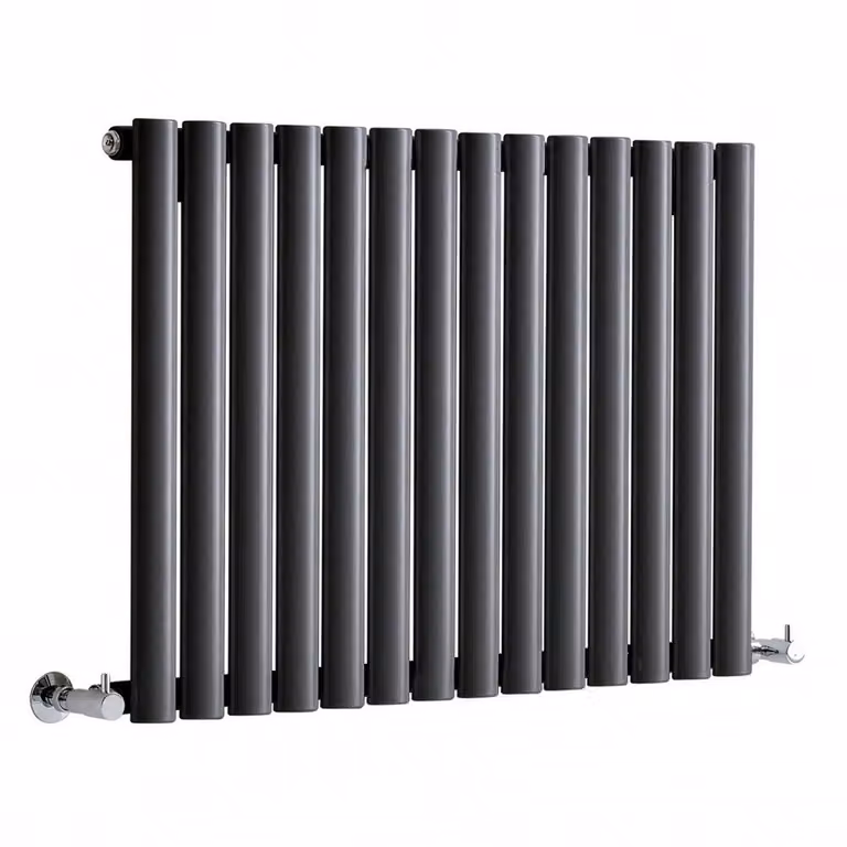 Radiatore di Design Orizzontale (Pannello Singolo) - 595mm x 826mm - Antracite - Sterling Quinn by Hudson Reed