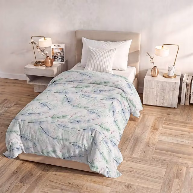 Trapunta Karma singola Bouquet blu Datex