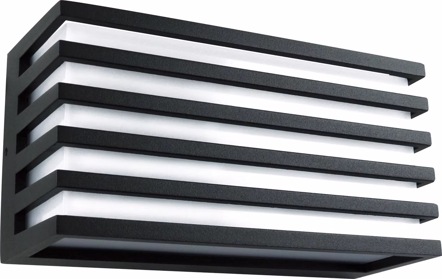 Applique a led H IP65 applique 3000K bianco caldo, alluminio nero