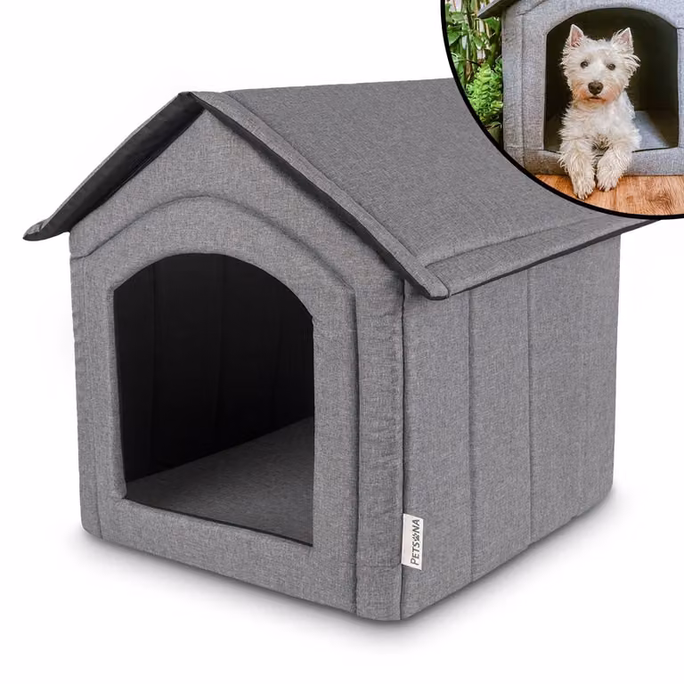 Cuccia pieghevole per cani con tettoia rimovibile, ideale per animali domestici