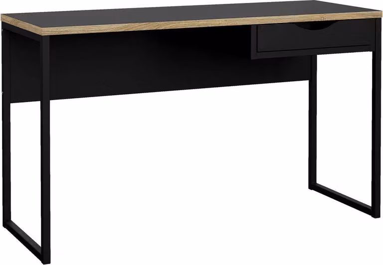 Scrivania Function Plus nero opaco / rovere