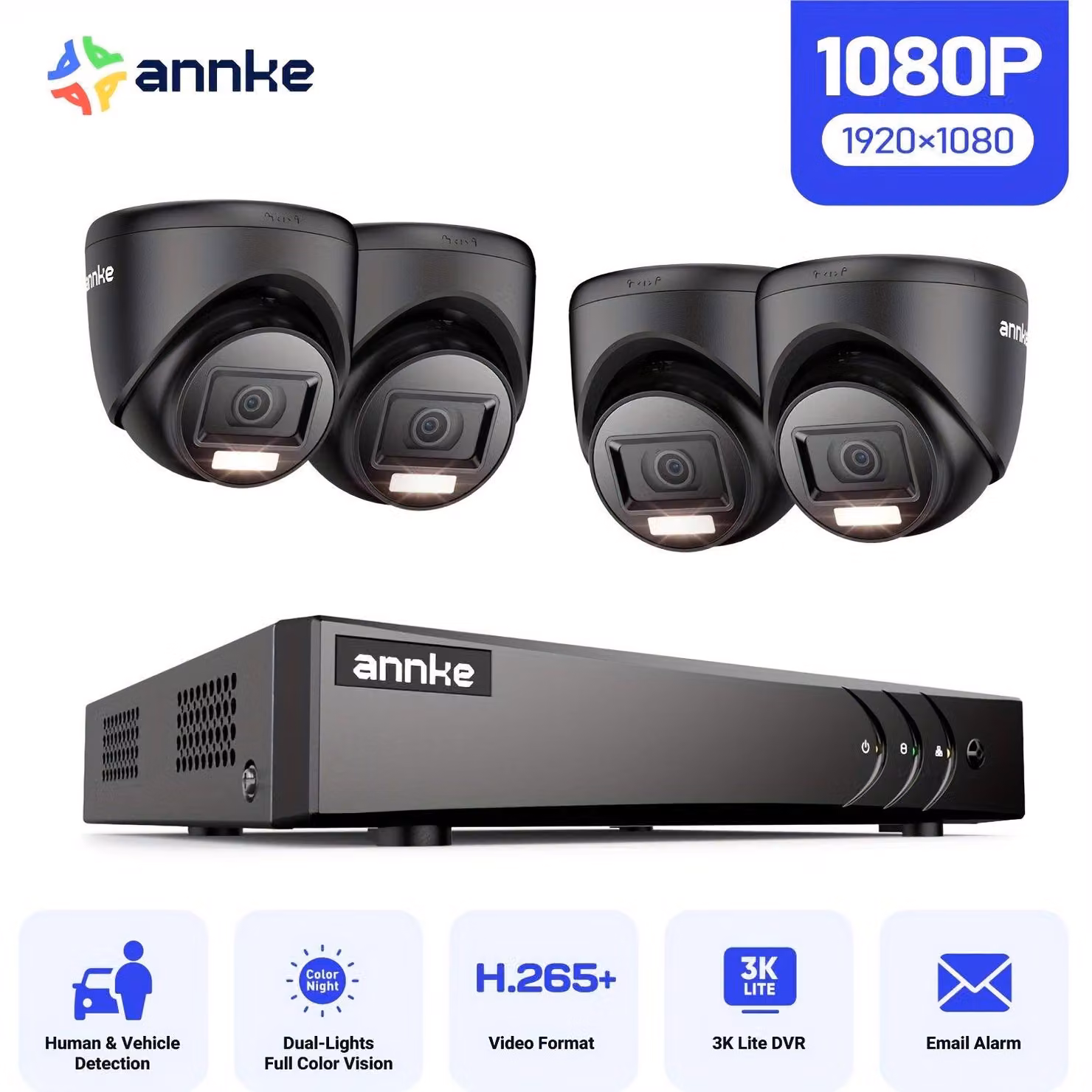 Kit di telecamere di sicurezza - Sistema di videosorveglianza - Telecamera CCTV - Videosorveglianza - Sistema di sicurezza wireless