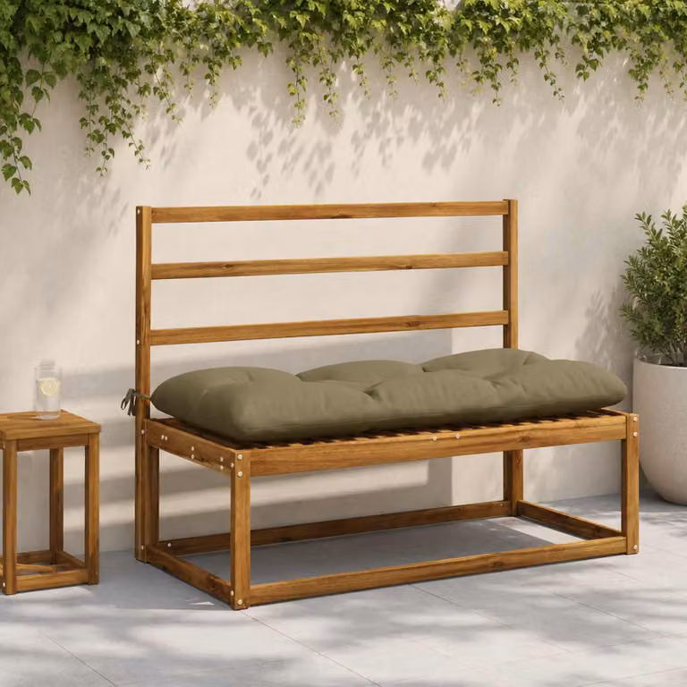 Cuscino per panchina vidaXL VIANEN in poliestere verde con fodera rimovibile e resistente ai raggi UV