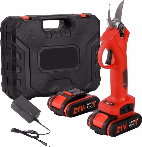Forbici elettriche a batteria, forbici efficienti per potatura, potatura bonsai, spina rossa UE