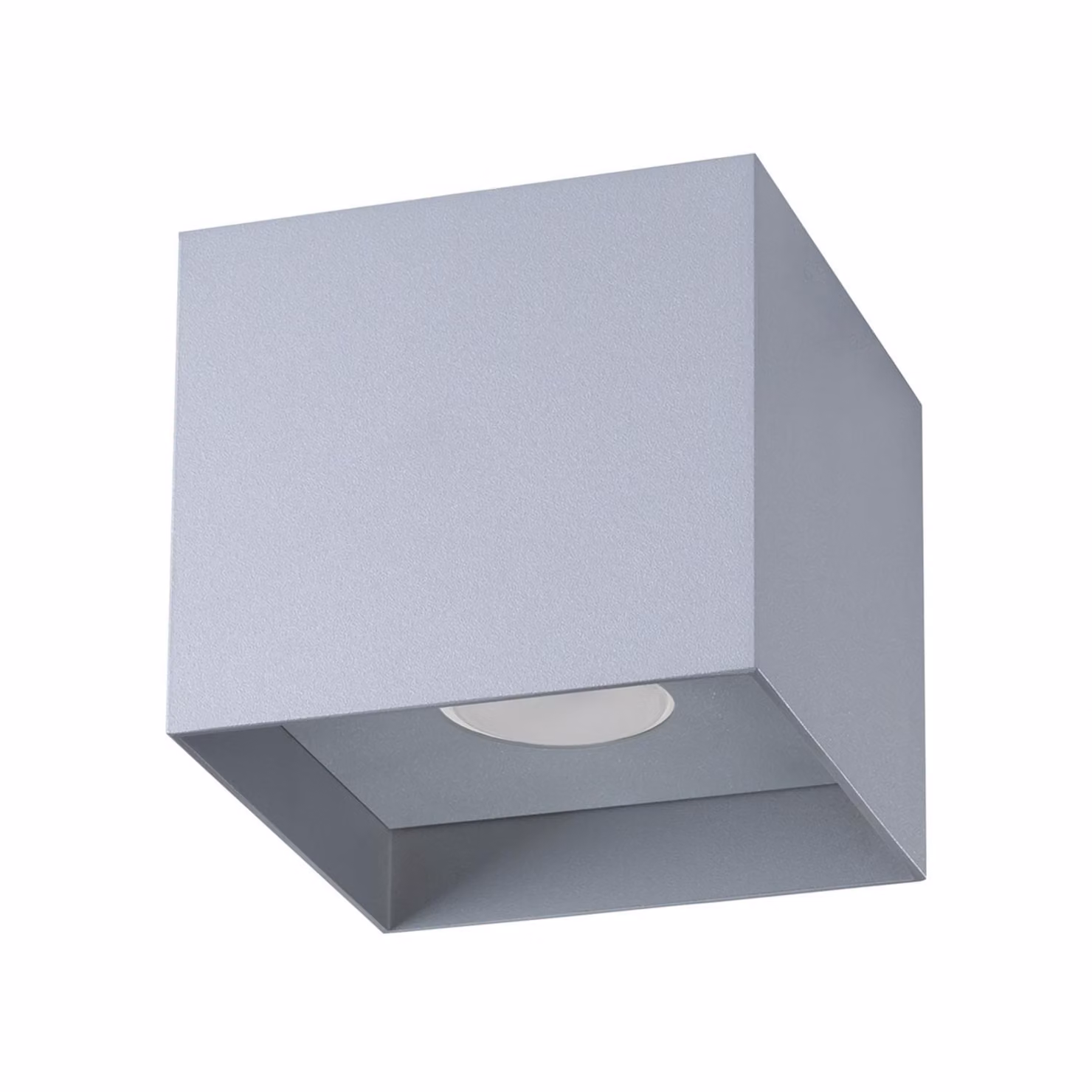 Lampada da soffitto HATI grigio 1xGU10 10W alluminio 10x10x10cm Sollux Lighting