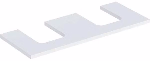 Plaque de lavabo Geberit ONE, découpe double, pour lavabo à poser en forme de coupe, 120x3x47cm, 505.335.00.2, 505.335.00.2