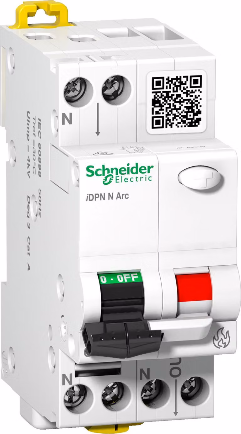 GSC A9FDB7616 Interruttore antincendio (AFDD) + LS, 1P+N, 16A, B
