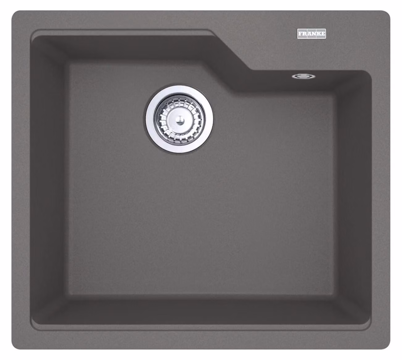 FRANKE URBAN UBG 610-56 lavello in STONE GREY con manopola di comando eccentrica in acciaio inox / dimensioni del foro 540 x 480 mm R15 / lavello in granito