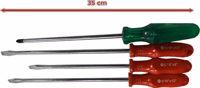 Set di 4 cacciaviti magnetici XXL (set misto)